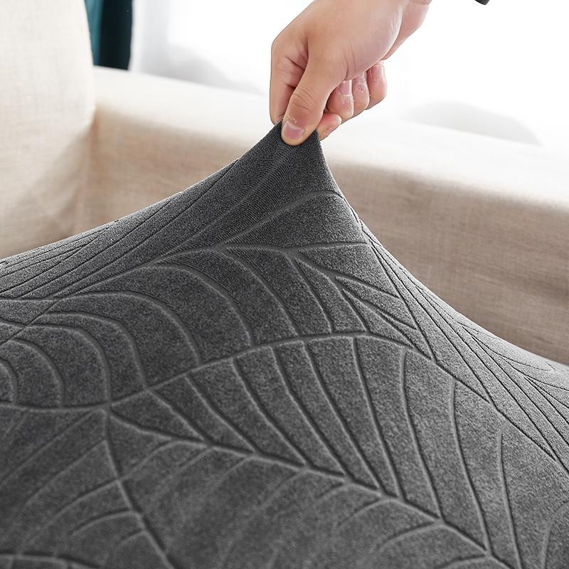 Wasserdichter Jacquard Sofa-Sitzkissenbezug von airldianer in Größe S, rutschfester Schonbezug aus Polyester für Sofa und Sessel - Bild 3