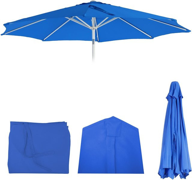 MCW Ersatz-Bezug für Sonnenschirm Asti aus Polyester in Blau mit Ø 3m und UV-Schutz 50 - Bild 1
