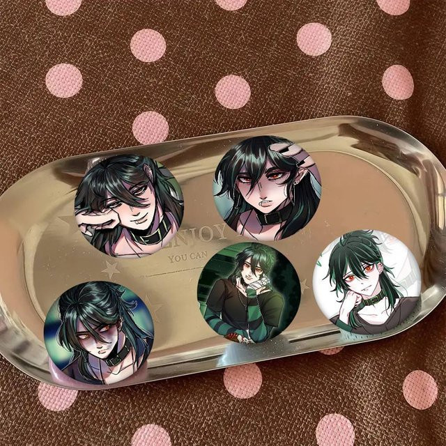 Bilibili Abzeichen-Brosche, runde Emaille-Pins - Bild 1