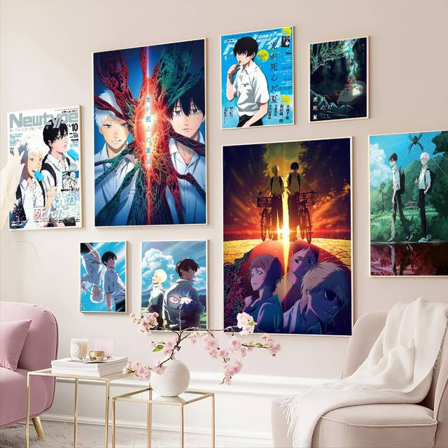 Potdemiel Vintage Anime Poster Hikaru ga Shinda Natsu Retro Aufkleber aus Kraftpapier in Multicolor - Bild 1