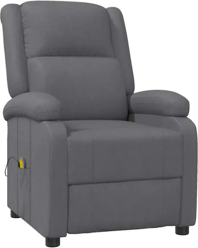 Modernes vidaxl Relaxsessel Massagesessel aus Kunstleder in Grau - Bild 1