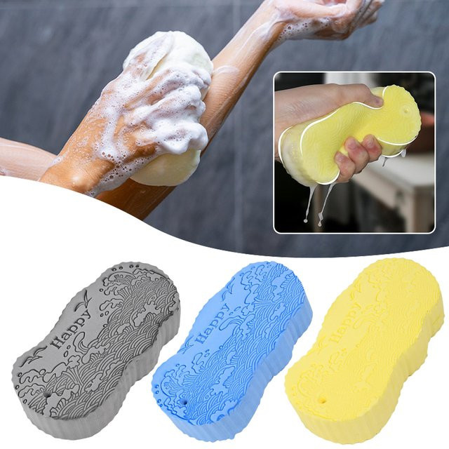 Multiyilego Peeling Badeschwamm, Grau, Kinder und Erwachsene - Bild 1