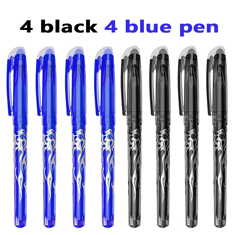 Hopk Mehrfarbiger löschbarer Gelstift mit 0,7 mm Spitze in Blau und Schwarz für Schule und Büro - Bild 3