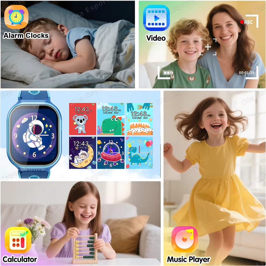 Ola Esporte Smartwatch, Kinder, Blau, Kunststoff, 1,83'' - Bild 4