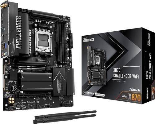 ASRock X870 Challenger WiFi ATX Mainboard für AMD AM5 Sockel in Schwarz - Bild 1