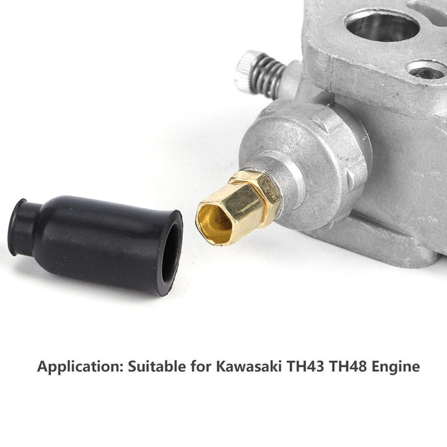 Kkmoon Vergaser Carb Ersatz für TH43 TH48 Motor aus Metall für Outdoor-Gartengeräte und Rasenmäher - Bild 4