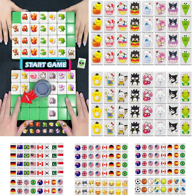 Potdemiel Seaside Escape Flaggenball Mahjong-Fliesenspiel 2-teiliges Set - Bild 1