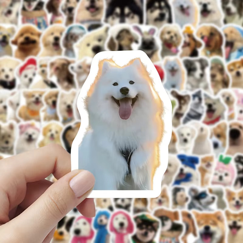 100 Stück realistische Katzen- und Hundesticker in Multicolour für Journaling und Desktop-Dekoration - Bild 4