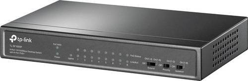 TP-Link TL-SF1009P Unmanaged Netzwerk Switch mit 8 PoE+ Ports und 1 Port 10/100 Mbit/s in Schwarz - Bild 2