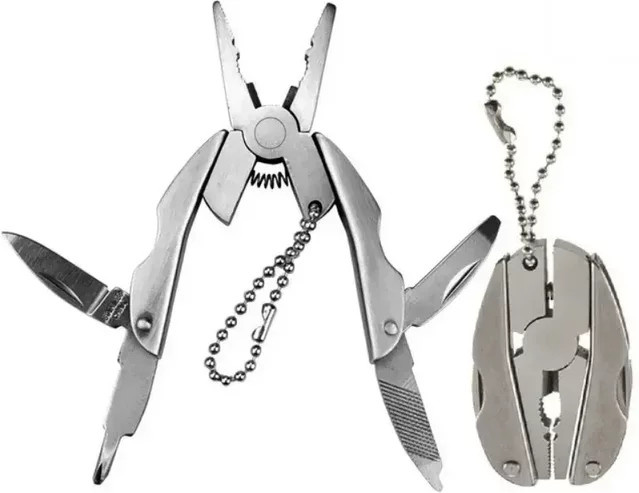 Lsmake Multifunktions Werkzeug Zange aus Edelstahl mit Mini Klappmesser und Schraubendreher als tragbares Outdoor Camping Set - Bild 1