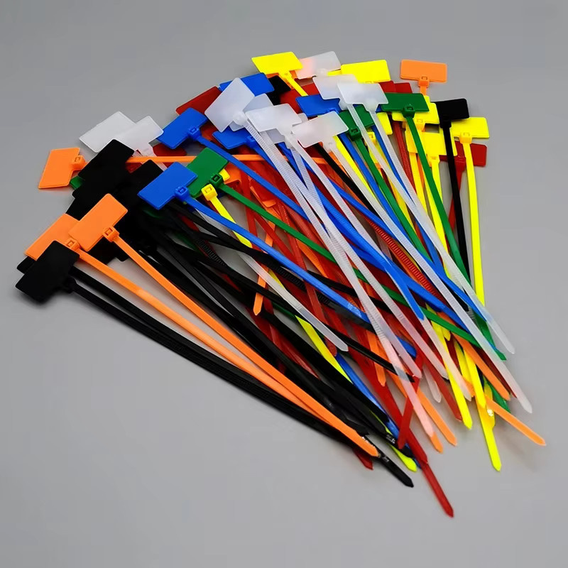 100 Stück Nylon-Marker-Kabelbinder in Weiß zur Organisation von Drähten, Kunststoff-Etiketten mit Schlaufe, Maße: 3 x 100 mm und 4 x 150/200 mm - Bild 4