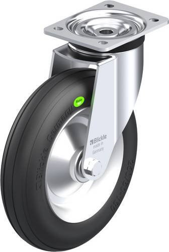 Blickle Lenkrolle L-VW 252R-3 in Schwarz-Grau mit 250 mm Rad-Durchmesser und einer Tragfähigkeit von 160 kg - Bild 1