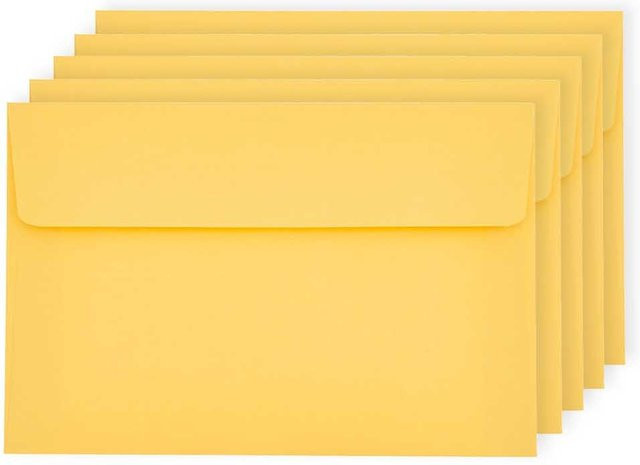 Rico Design Paper Poetry Luxury Umschläge C7 in Gelb - Bild 1