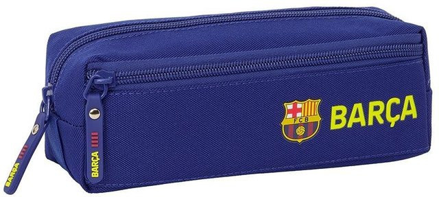 FC Barcelona Dreifach-Federmäppchen mehrfarbig mit elastischen Bändern und Textilmaterial B/H/T: 22,0 x 8,5 x 6,0 cm - Bild 1