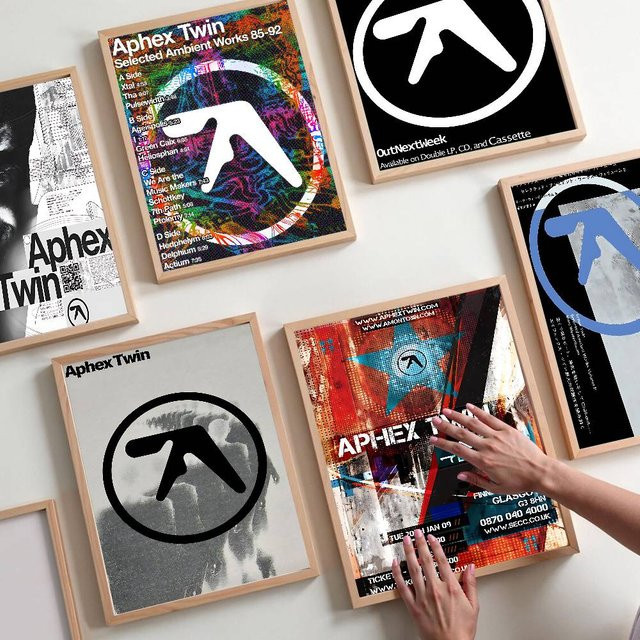 DJ A-Aphex T-Twin DIY Wandaufkleber von Potdemiel zur Wanddekoration für Wohnzimmer und Bar - Bild 1