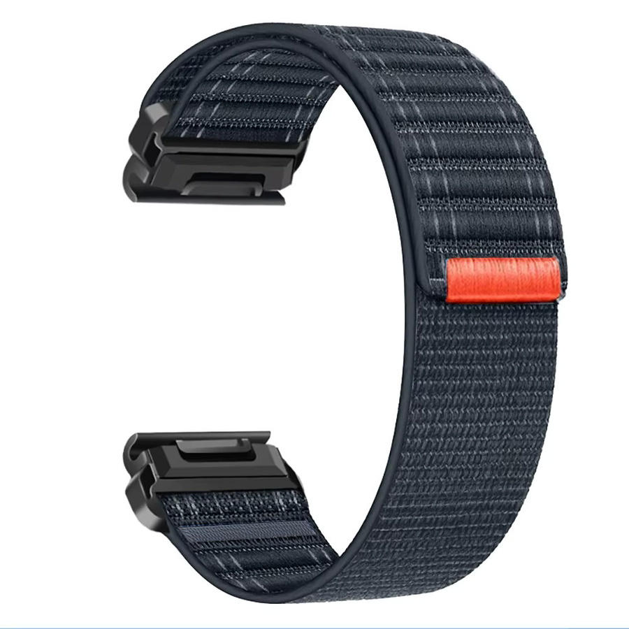 Uhrenarmband Nylon, Schwarz, Unisex, 22mm 26mm - Bild 2