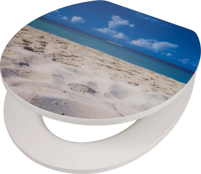 baliv WC-Sitz Samaria mit Absenkautomatik und Quick-Release in Strand-Optik - Bild 1