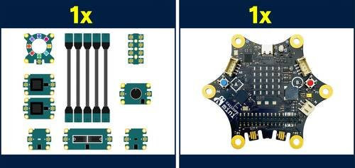 CALLIOPE Board mini 3.0 inkl. Jacdac Erweiterungen in Multicolor mit USB-C und WebUSB Unterstützung - Bild 1