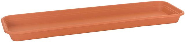 Florus Universal Pflanzkasten-Untersetzer aus Kunststoff in Terrakotta, Breite: 60 cm - Bild 1