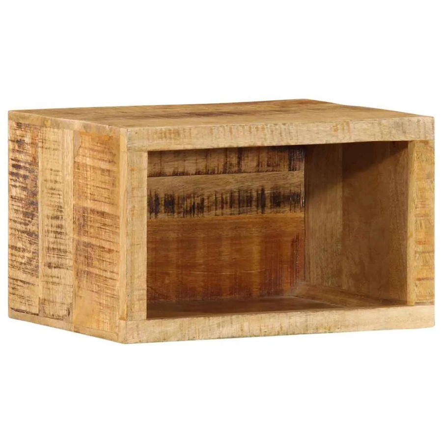 vidaXL Nachttisch aus Massivholz Mango in Braun mit Schublade, Modernes Design, B/T/H: 40 x 30 x 25 cm - Bild 2