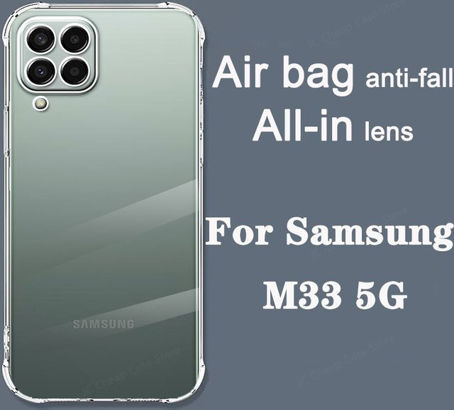Stoßfeste transparente TPU Handyhülle für Samsung Galaxy M33, M34, M14 und M54 5G - Bild 1