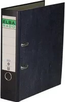 ELBA Ordner Rado Wolkenmarmor DIN A4 in Schwarz mit 80 mm Rückenbreite - Bild 1