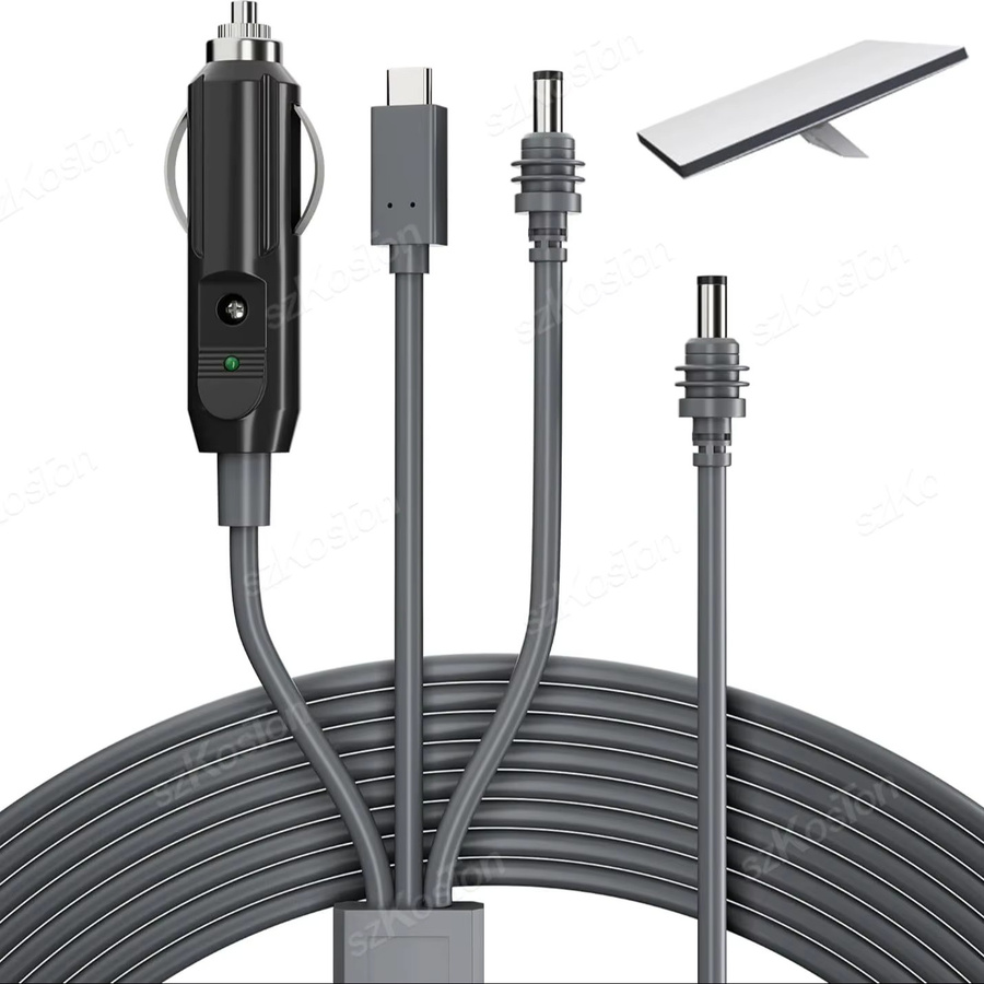 SZKOSTON 3-in-1 Stromkabel für Starlink Mini, wasserdichtes USB-C Autoladegerät DC auf DC, 18 AWG Ersatzkabel - Bild 4