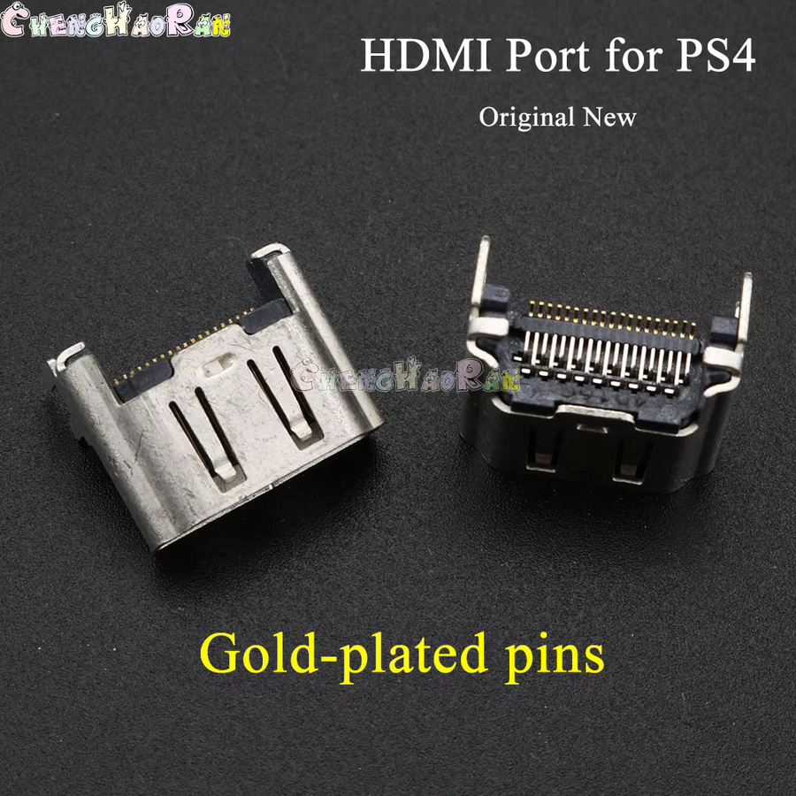 10 Stück ChengHaoRan HDMI-Anschlussbuchse Ersatzteil für PS4 in Silber - Bild 2