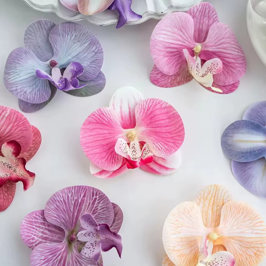 Künstliche Thai Schmetterlings Orchideen in Multicolour für DIY-Geschenke, Hochzeiten und Haar-Accessoires - Bild 2