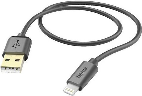 Hama USB-Ladekabel USB-A auf Lightning in Schwarz und Gold - Bild 1