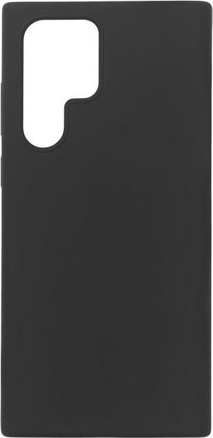 eSTUFF Silikon-Hinterabdeckung für Samsung Galaxy S22 Ultra in Schwarz - Bild 1