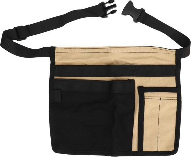 Gartenwerkzeug-Schürze von DIYelecs aus Oxford-Gewebe mit mehreren Taschen in Khaki, Schwarz und Beige - Bild 1