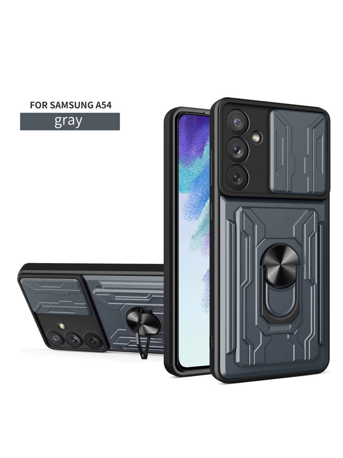 Stoßfeste magnetische Hülle mit Kartentasche und Standfunktion für Samsung Galaxy A-Serie (A06 A16 A15 A25 A35 A55 A14 A34 A54 A33 A53 A73 5G) in Schwarz oder Gold - Bild 6