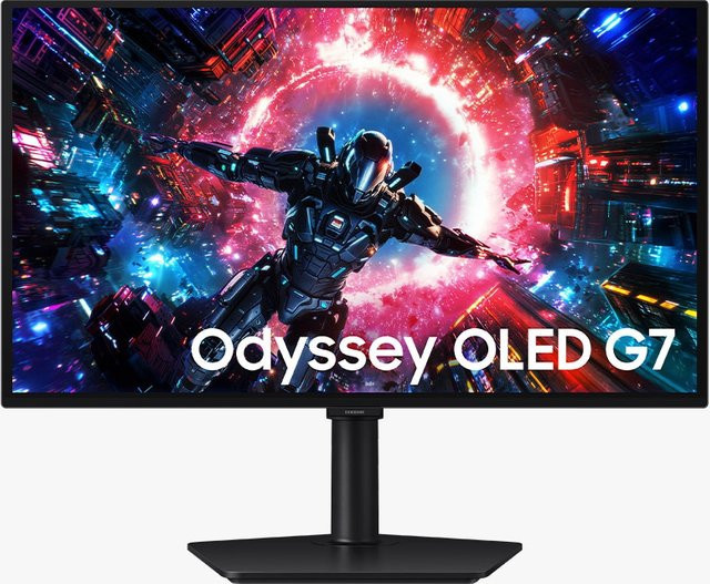 Samsung Odyssey OLED G7 G70SH Gaming Monitor 27 Zoll 4K UHD 165Hz Schwarz - Bild 1