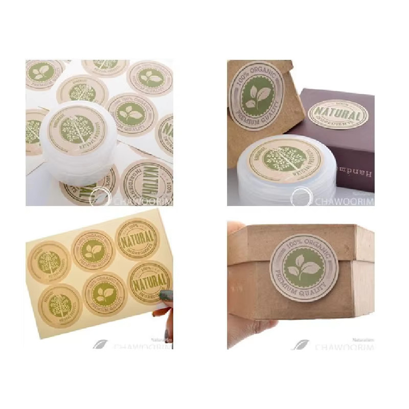 150 Stück SJMANDUN Bio-Siegelaufkleber aus Papier für handgefertigte Geschenke, Hochzeiten und Bäckerei-Verpackungen - Bild 2