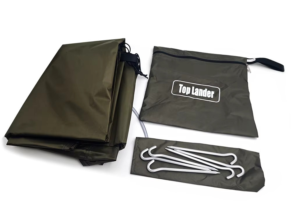 Top Lander Campingmatte in Grün, wasserdichte Picknickmatte und Bodenplane, B/T: 4,1 x 4,1 m - Bild 5