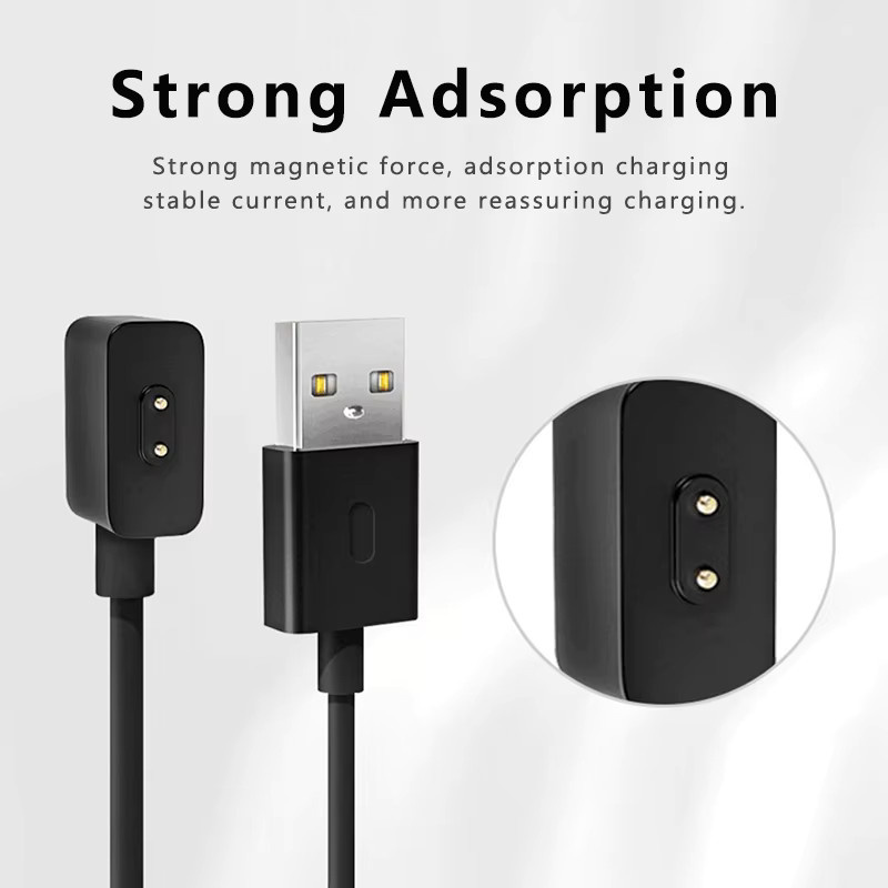 Magnetisches Ladegerät für Xiaomi Mi Band 8 und Mi Band 8 Pro USB-Ladekabel in Schwarz - Bild 3