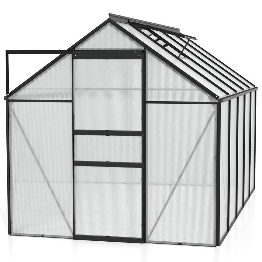 Vitavia Gewächshaus Comet 6200 Schwarz 6,2 m² mit 4 mm HKP-Platten - Bild 2