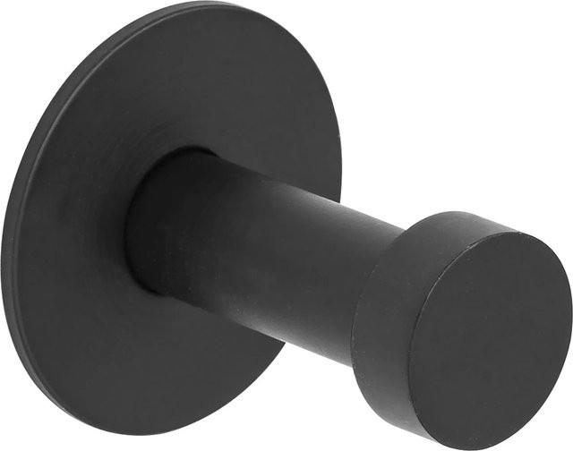 Wandhaken Pirwa von Bare in Schwarz Matt aus Stahl, Tiefe: 3,2 cm - Bild 1