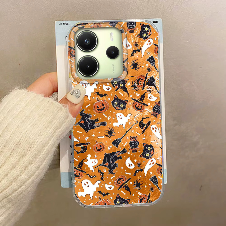 Xiaomi Handyhülle mit Halloween Kürbis Geist Gesicht Design für Redmi Note 14 13 12 11 10 11S 10S 9 Pro 15 15C 14C 13C A3X A1 A2 A3 A4 9C 9A Abdeckung - Bild 2