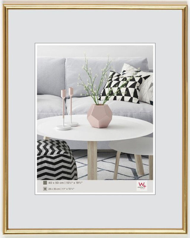 Galeria Kunstrahmen in Gold mit Passepartout aus Kunststoff, B: 60 cm, H: 80 cm - Bild 1