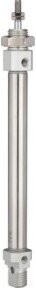 Riegler Rundzylinder MI doppeltwirkend, Kolben-Durchmesser: 10 mm, Hub: 100 mm, Gewinde: M5x0,8, Farbe: Silber - Bild 1