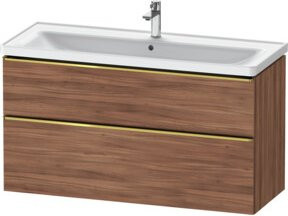 Duravit Waschtischunterschrank D-Neo in Braun, Wandmontage, B/T/H: 118,4 x 45,2 x 62,5 cm - Bild 1