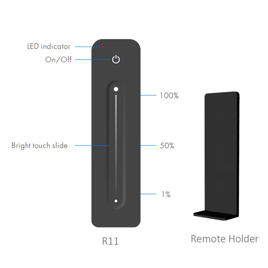 WeeTisa LED-Dimmer Verstärker mit 2,4g Wireless RF Touch Remote für einfarbige LED-Streifen, PWM Helligkeitseinstellung, 5V 12V 24V 36V 8A - Bild 2