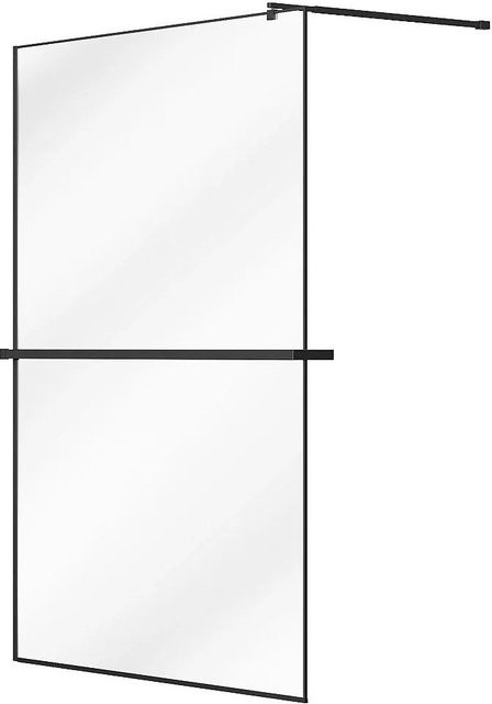 Bonpero Walk-In Duschwand Schwarz Breite: 140 cm - Bild 1