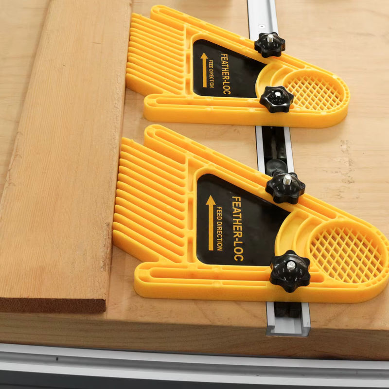 FNICEL 2-teiliges Feder-Loc-Board-Set für die Holzbearbeitung mit T-Nut und Gehrungsschlitzen für Tischkreissägen, Bandsägen und Fräsen - Bild 2