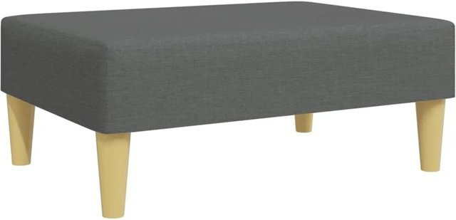 vidaXL Fußhocker Dunkelgrau mit Stoffbezug B/T/H: 77 x 55 x 31 cm - Bild 1