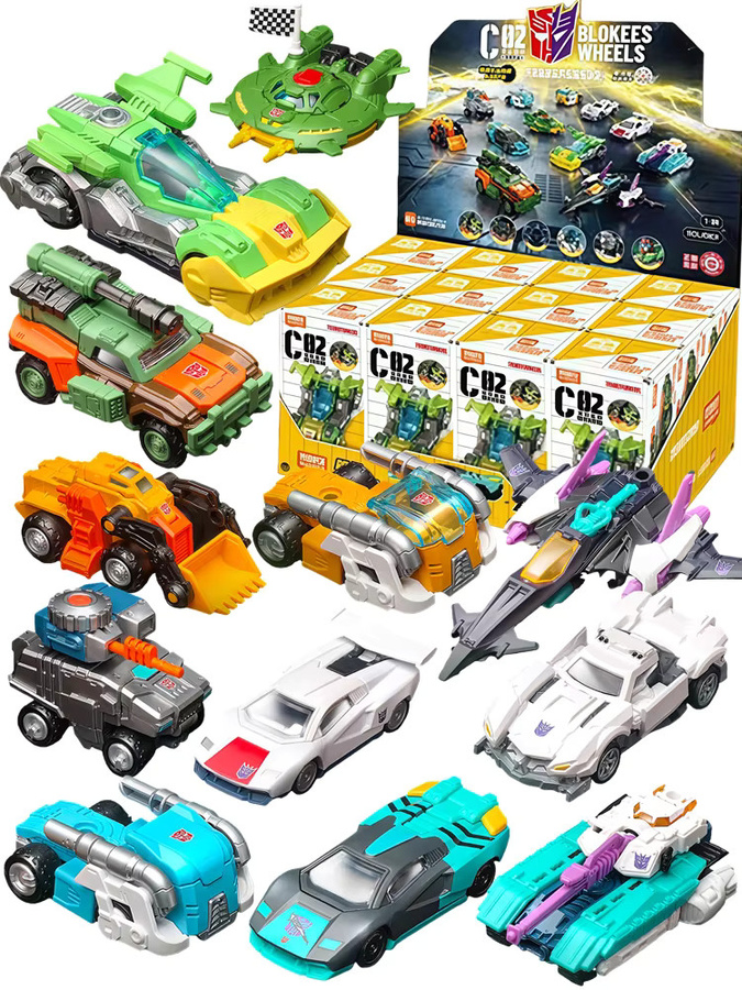 Blokees Transformer Optimus Prime Overlord C02 Thunder Rennwagen, Anime-Figur Blindbox Bausatz - Bild 3