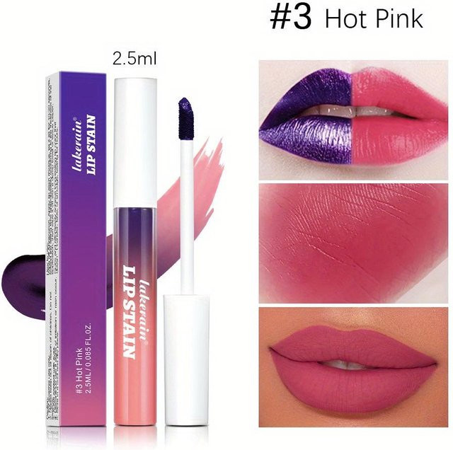 Matte Velvet Tear-off Lipgloss, Hot Pink - Bild 1