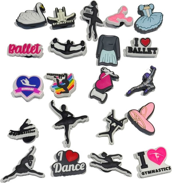 Happye&TiTi Charms, Schwan-Sandalen, PVC, 21 Stück - Bild 1
